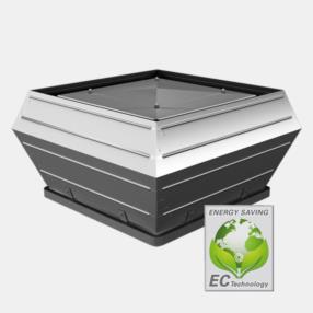 Vertical and horizontal outlet roof fans with AC/EC motor